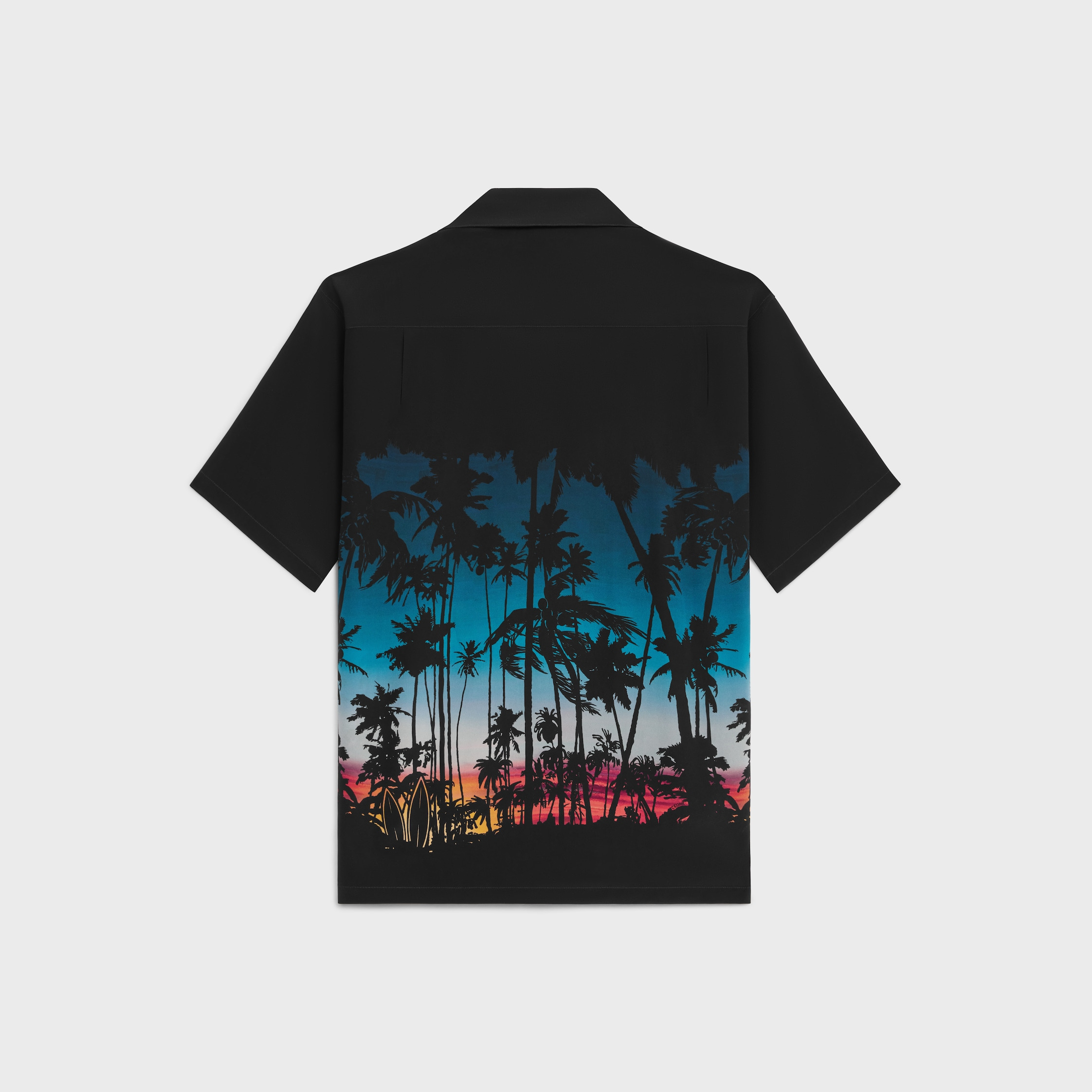 hawaiian shirt in printed viscose - 2