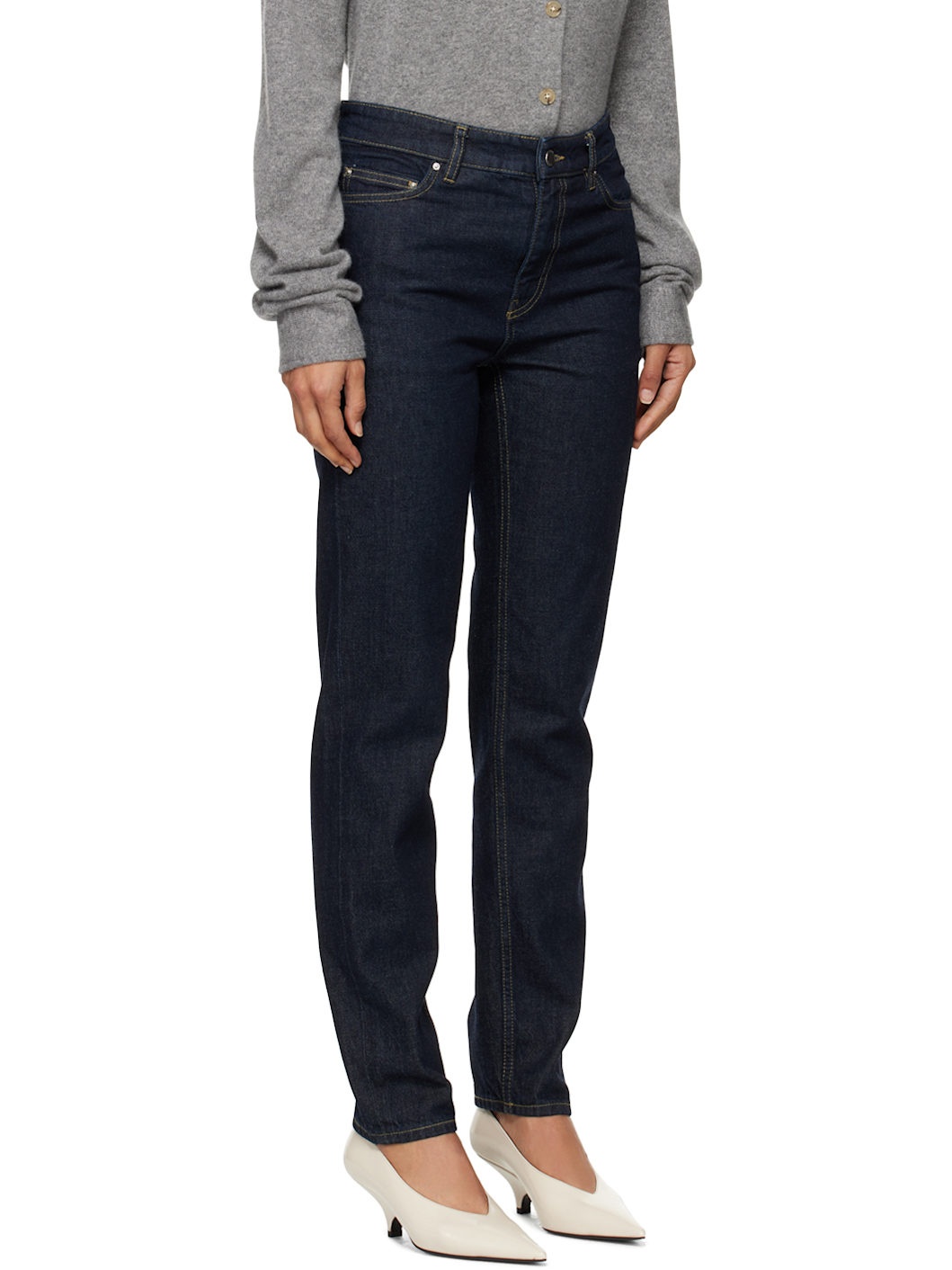 Blue Low Taper Jeans - 2