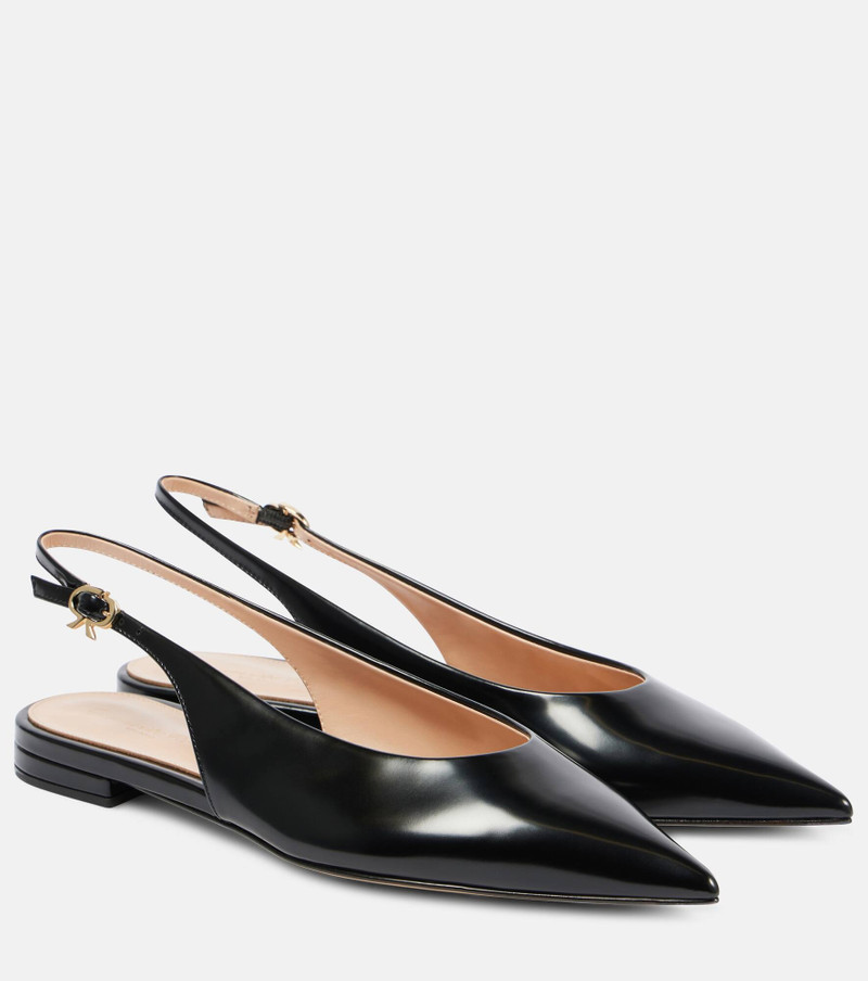 Robbie Sling 05 leather slingback flats - 1