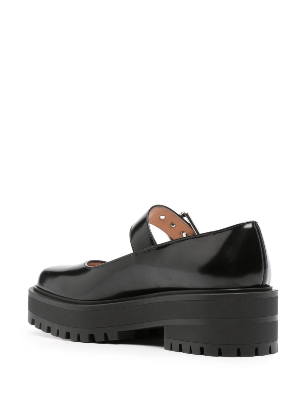 buckle-fastening leather loafers - 3