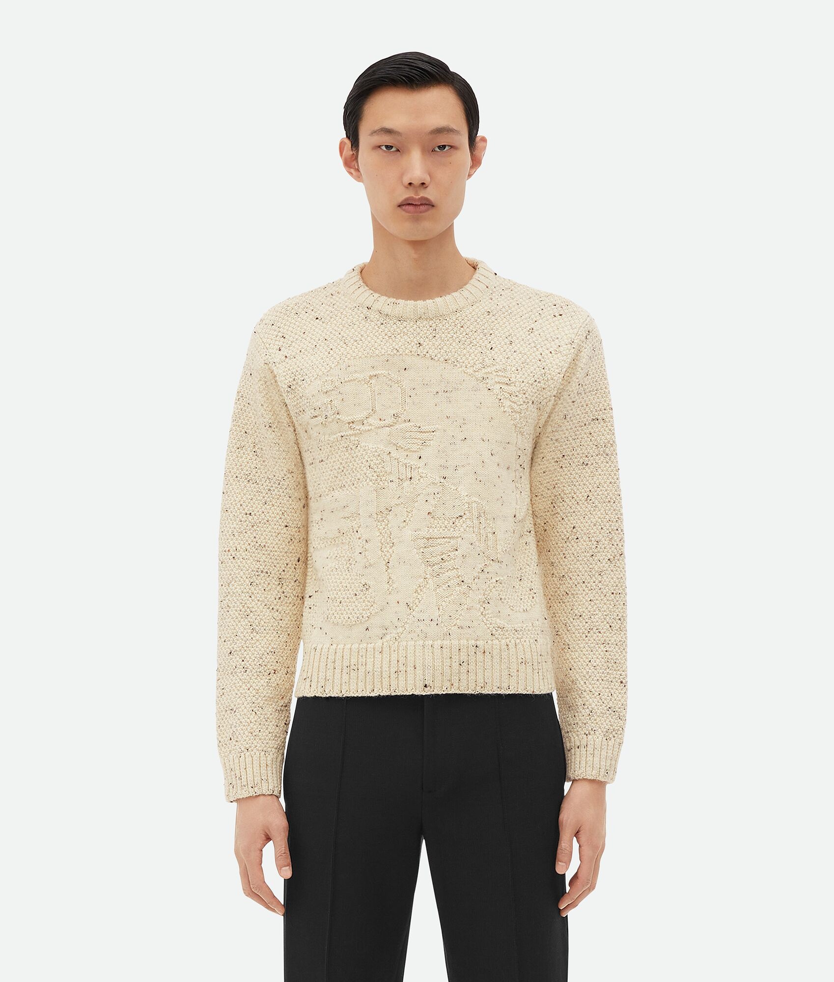 Graphic Fish Wool Sweater - 1