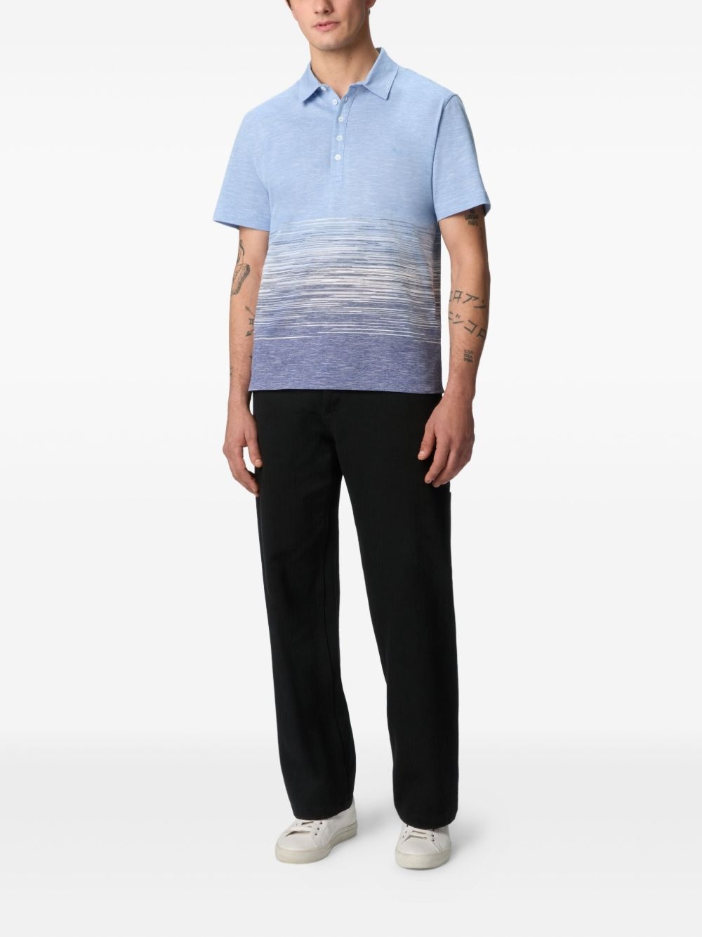 intarsia-knit polo shirt - 2