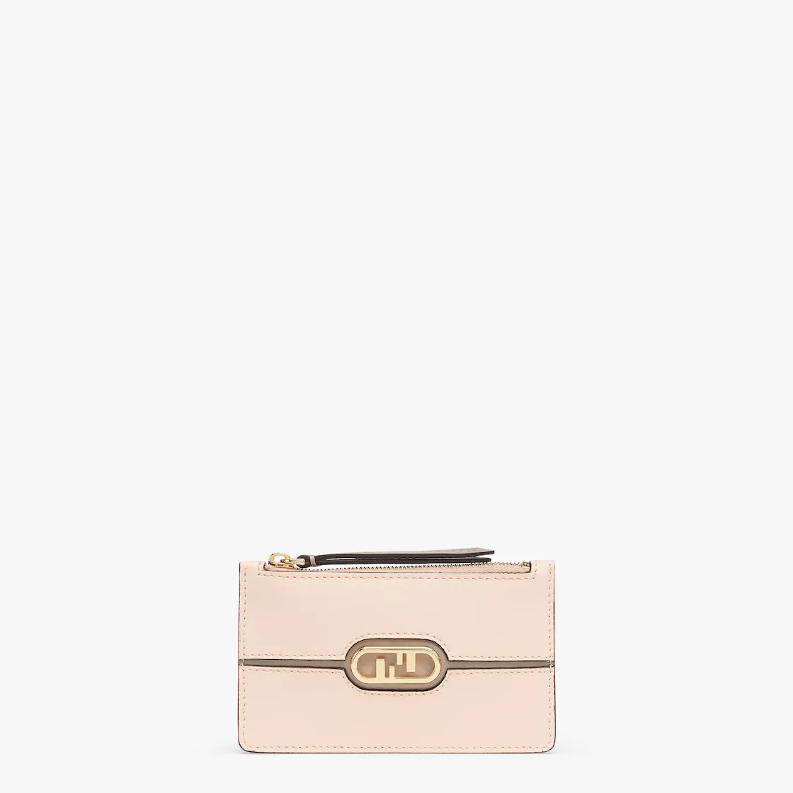 Pink leather card holder 1