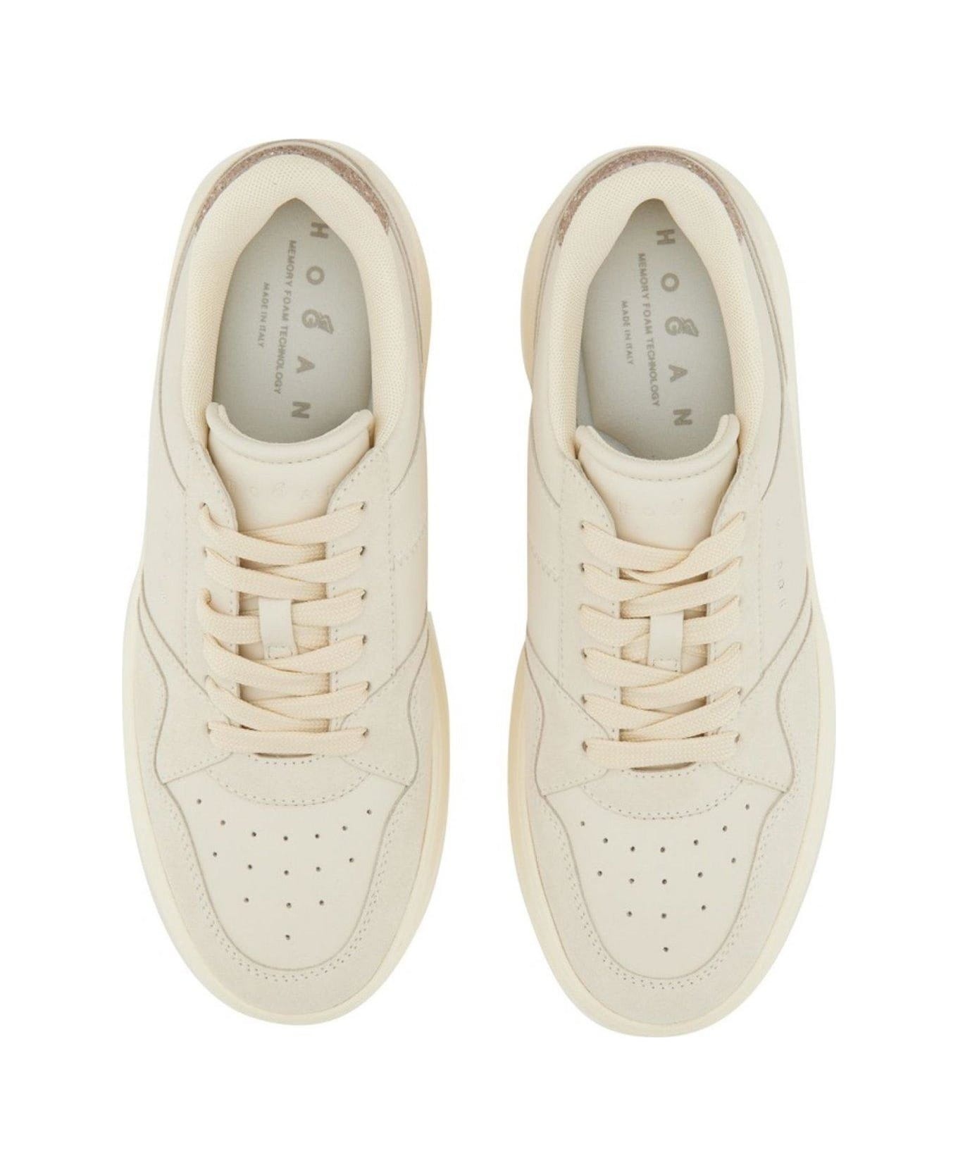 H670 Glittered Lace-up Sneakers - 5
