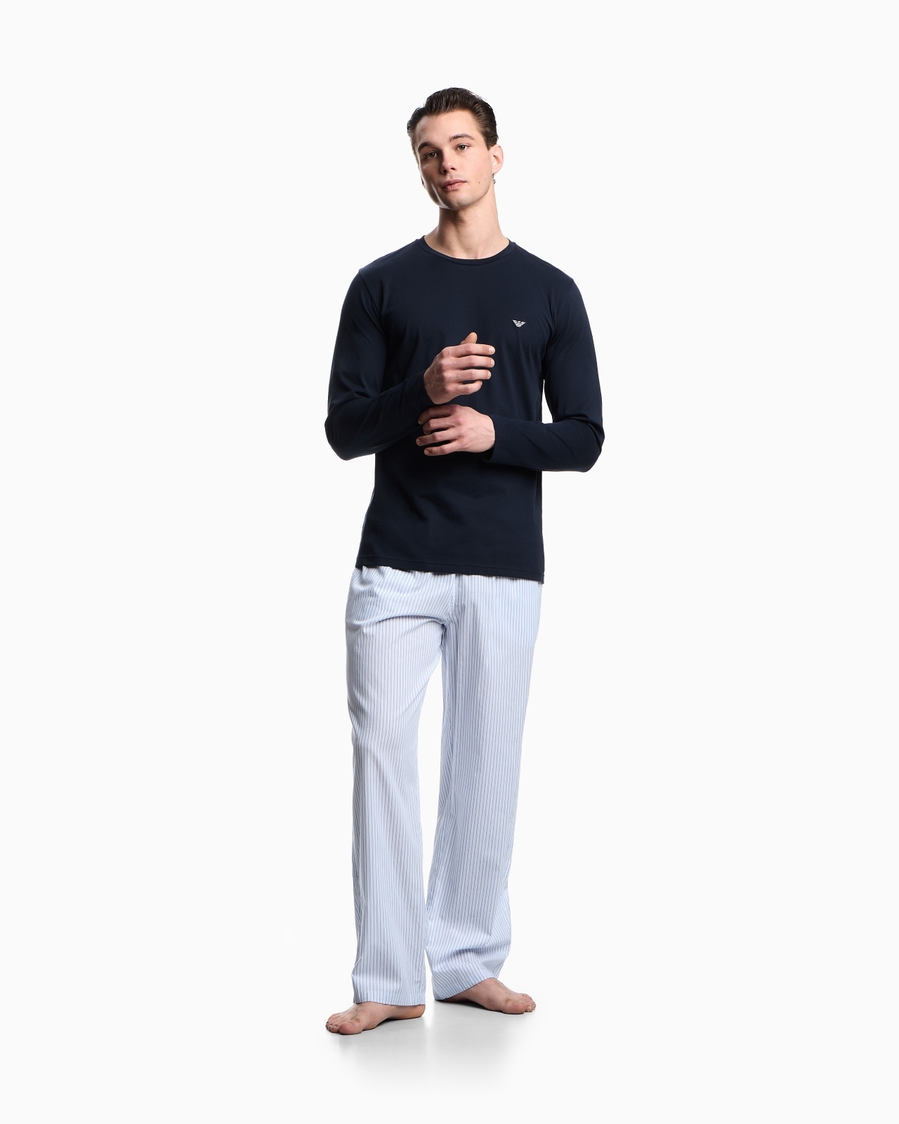 PYJAMAS WITH TROUSERS IN ALL-OVER PATTERN JACQUARD - 2