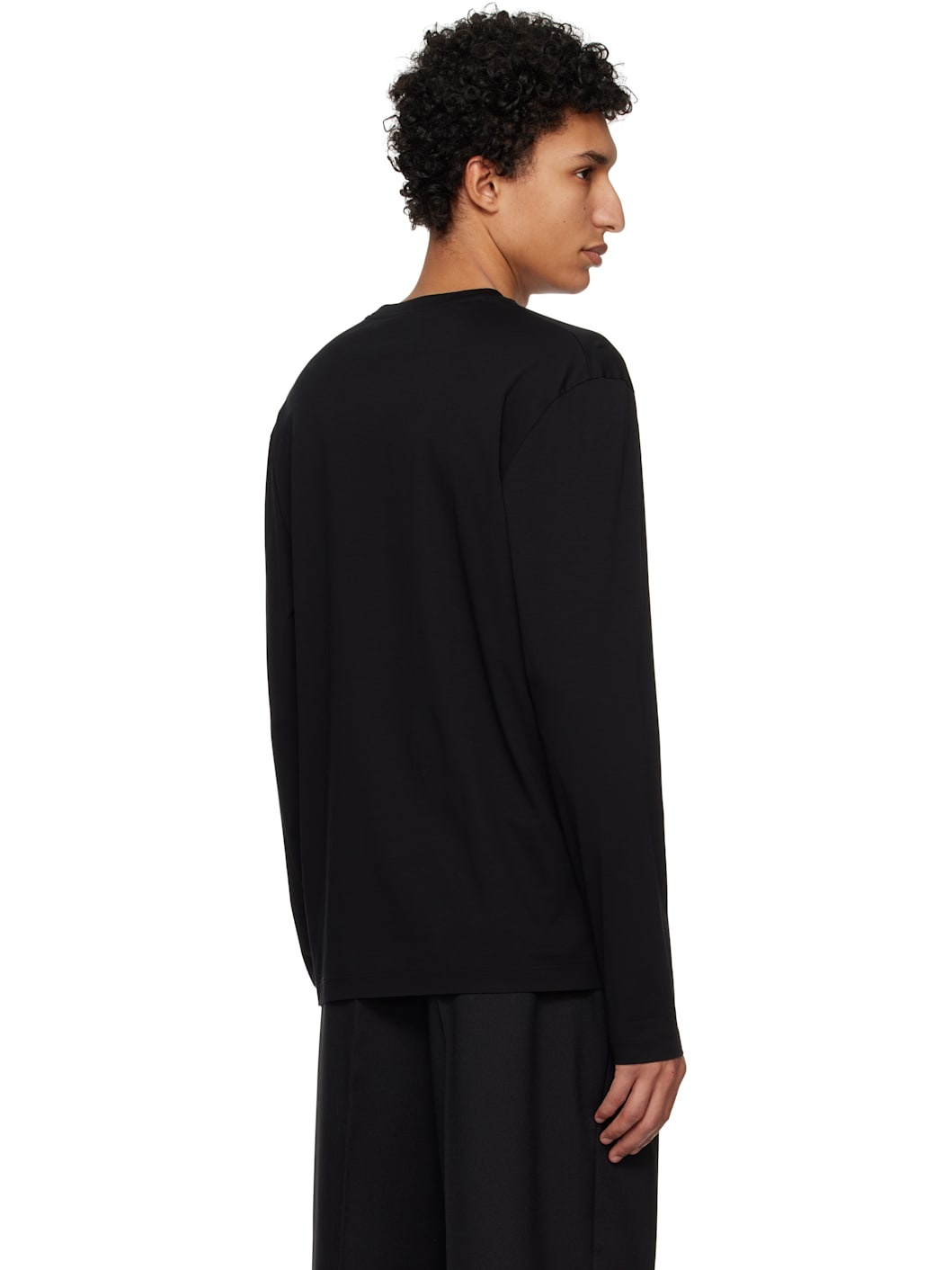 Black Logo Flag Long Sleeve T-shirt - 3