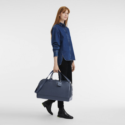 Longchamp Le Foulonné M Travel bag Navy - Leather outlook