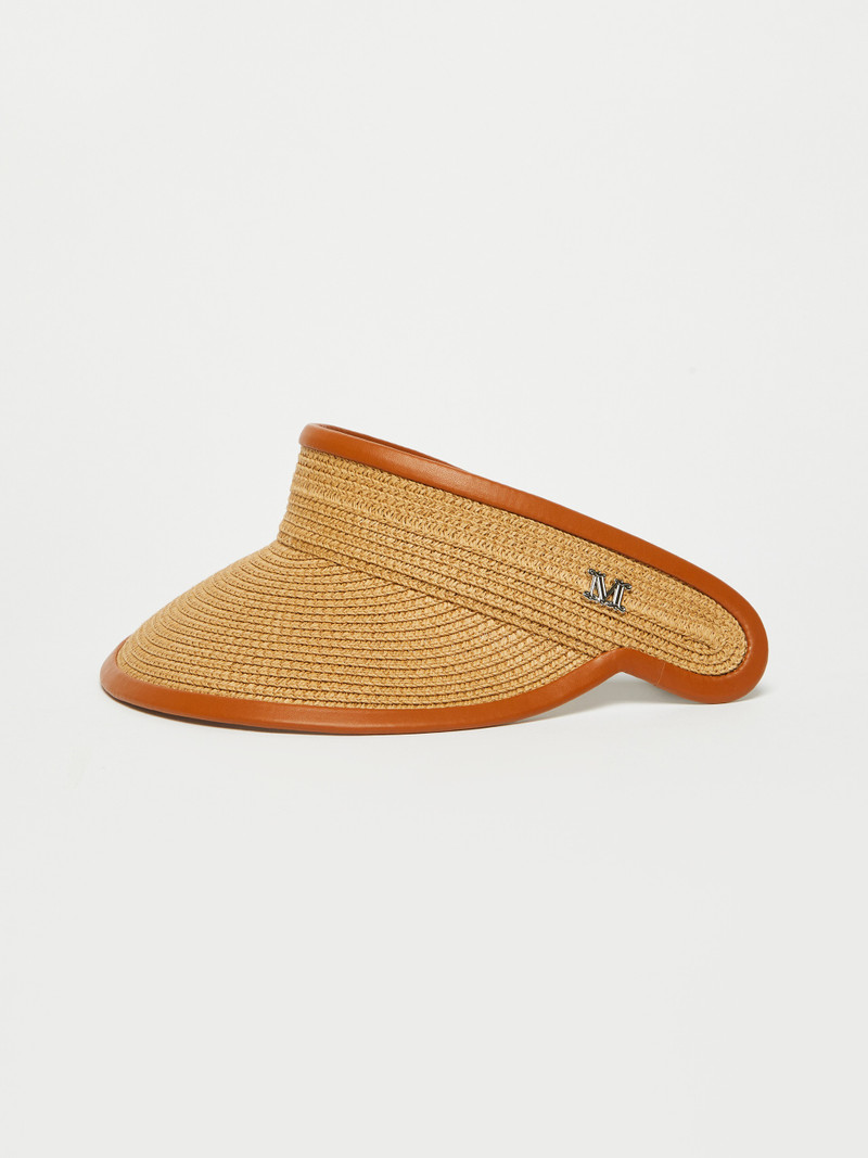 Max Mara MOGADOR Raffia-look visor outlook