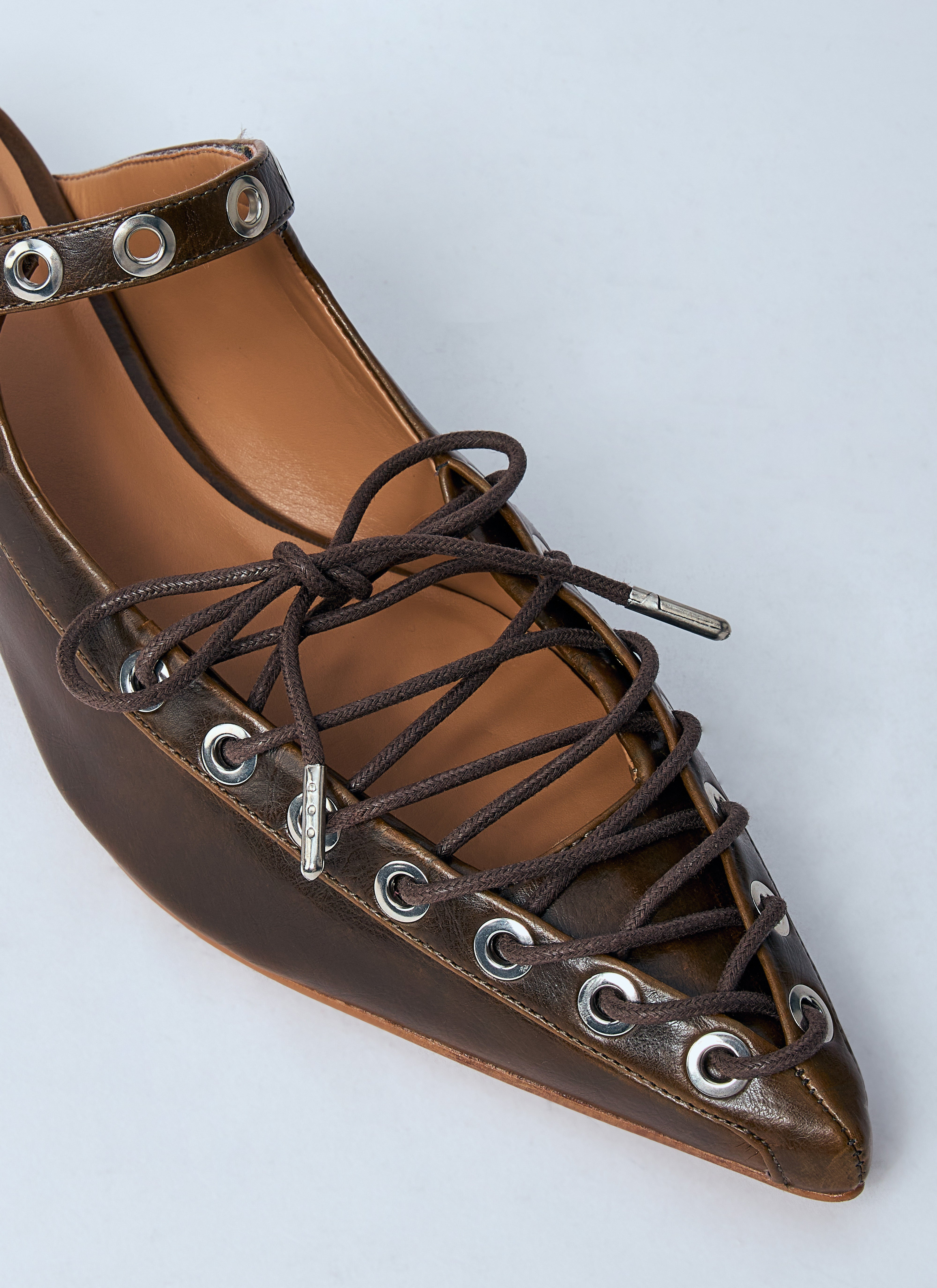 Ganni Women Eyelet Mules - 3