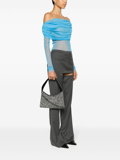 COPERNI zip-detailing tweed shoulder bag outlook