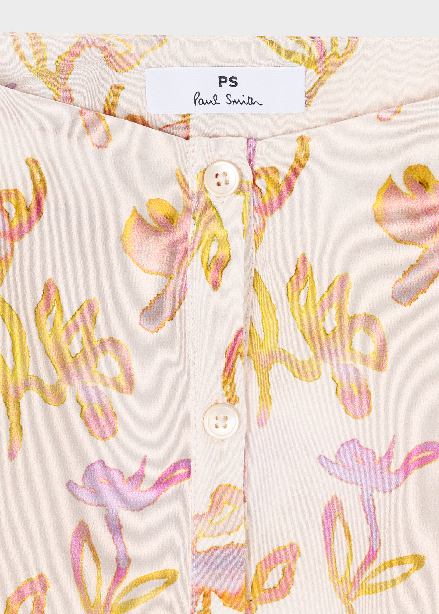 Ecru 'Oleander' Square Neck Top - 2