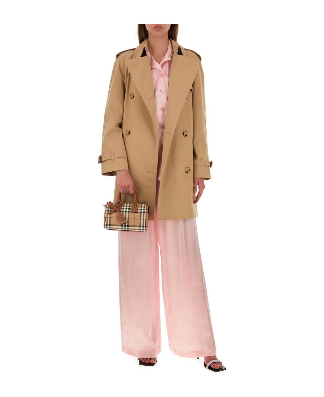 Pastel Pink Satin Pyjama Pant - 2