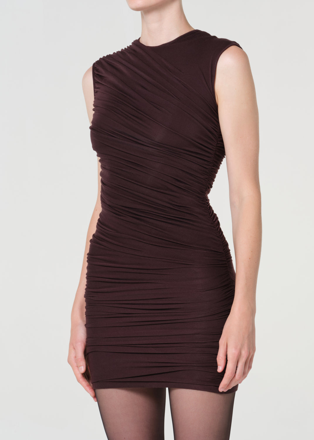 ESTER TWIST DRESS IN ROOT - 5