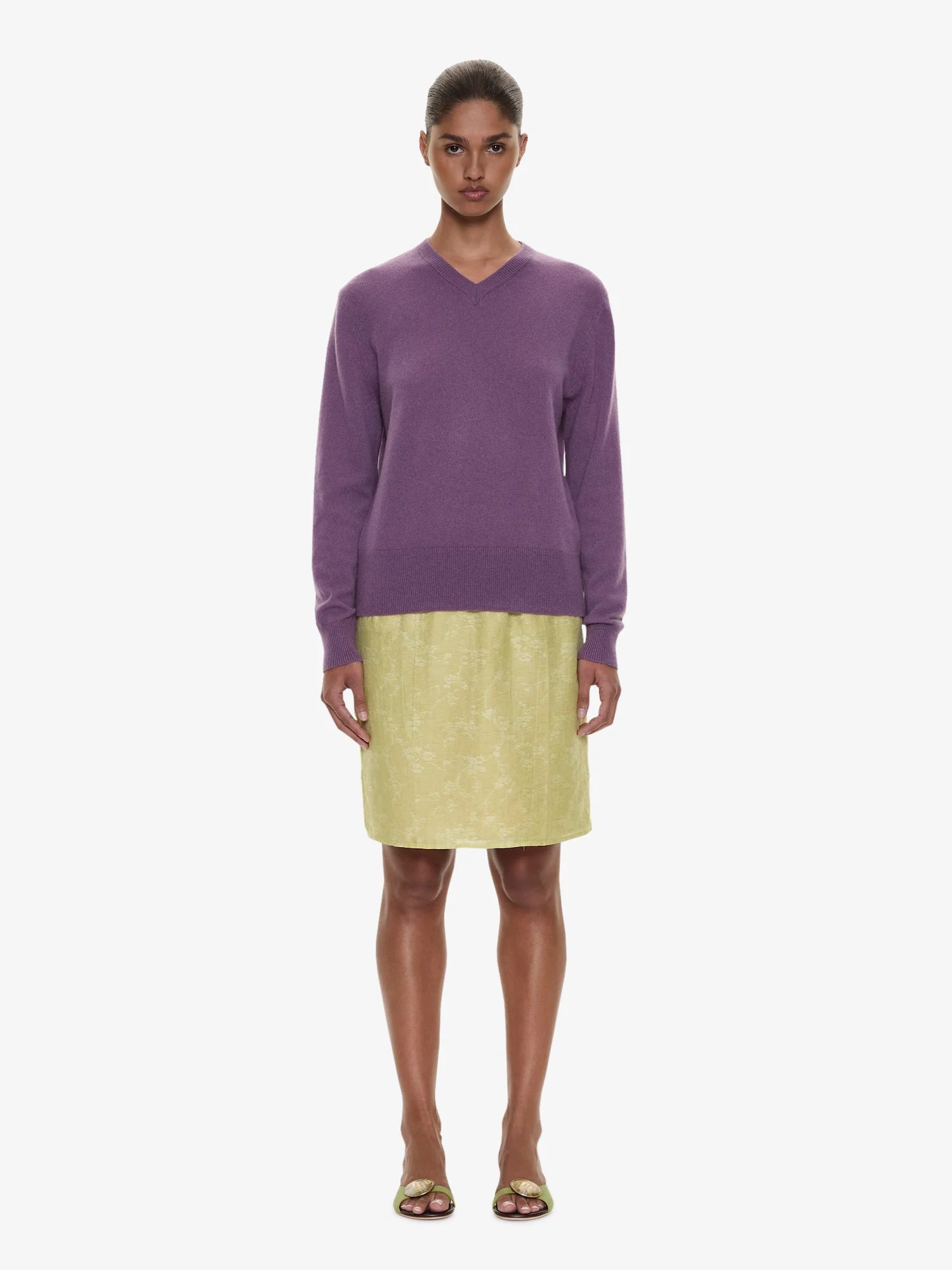 Light Leak Jacquard Slip Skirt - 1