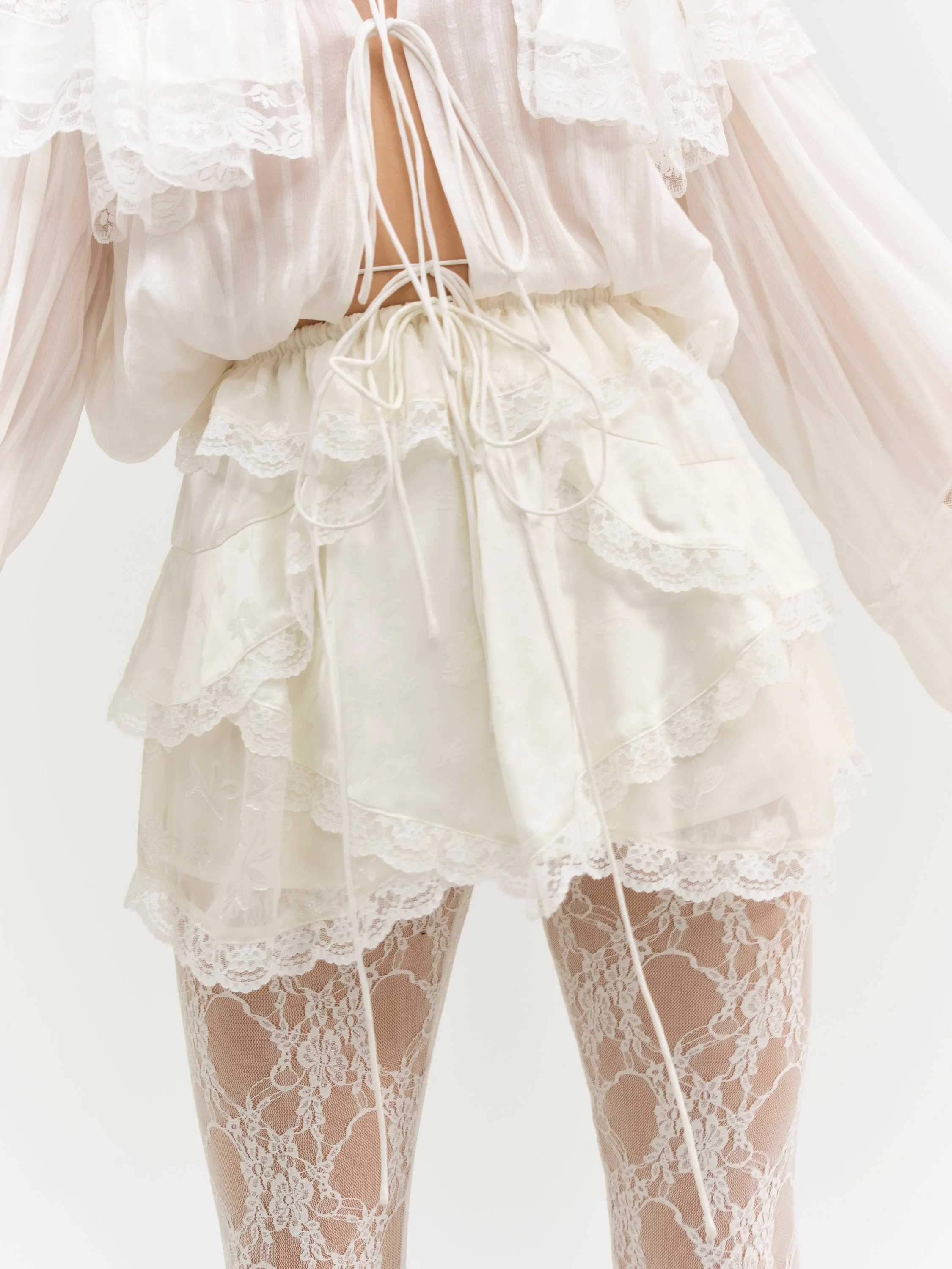 Jeanne Jacquard Mini Skirt - 1