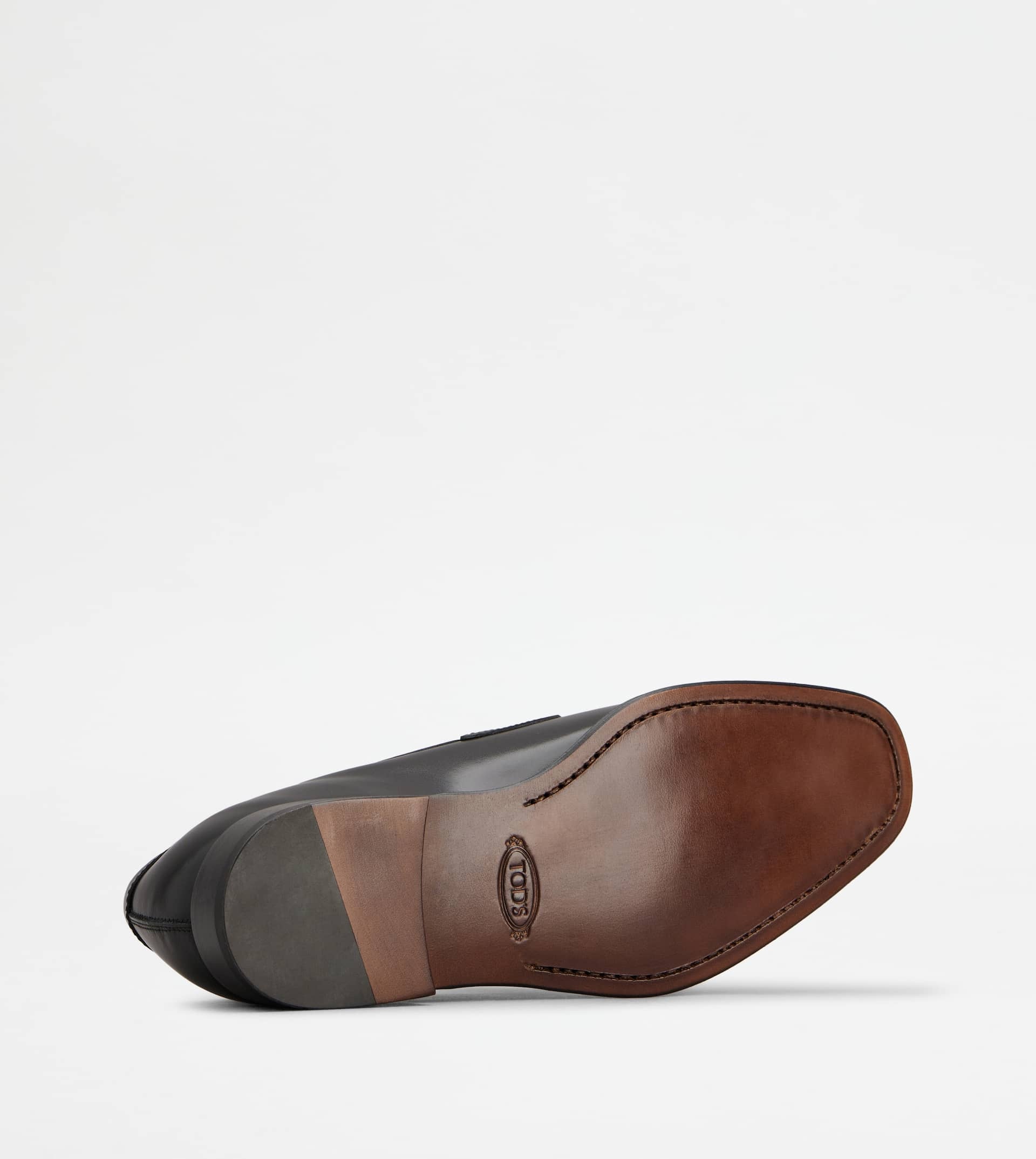 LOAFERS IN LEATHER - BLACK - 4