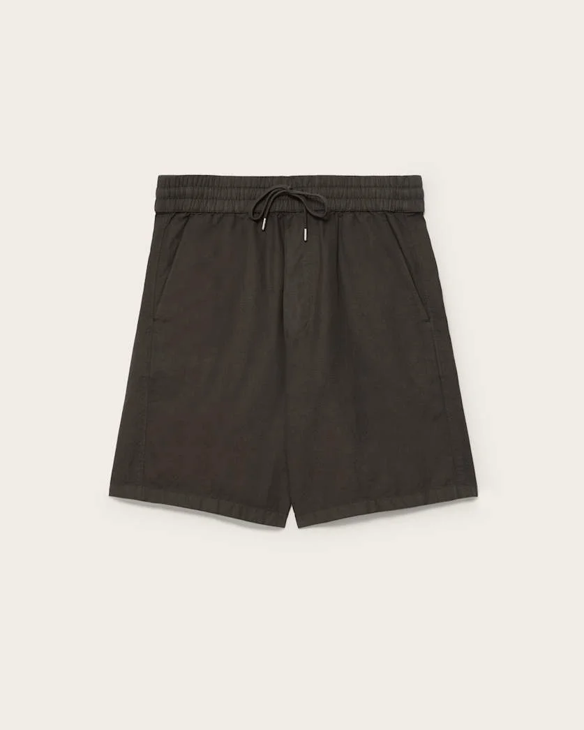 HANBURY LINEN BLEND RELAXED FIT SHORTS - 1