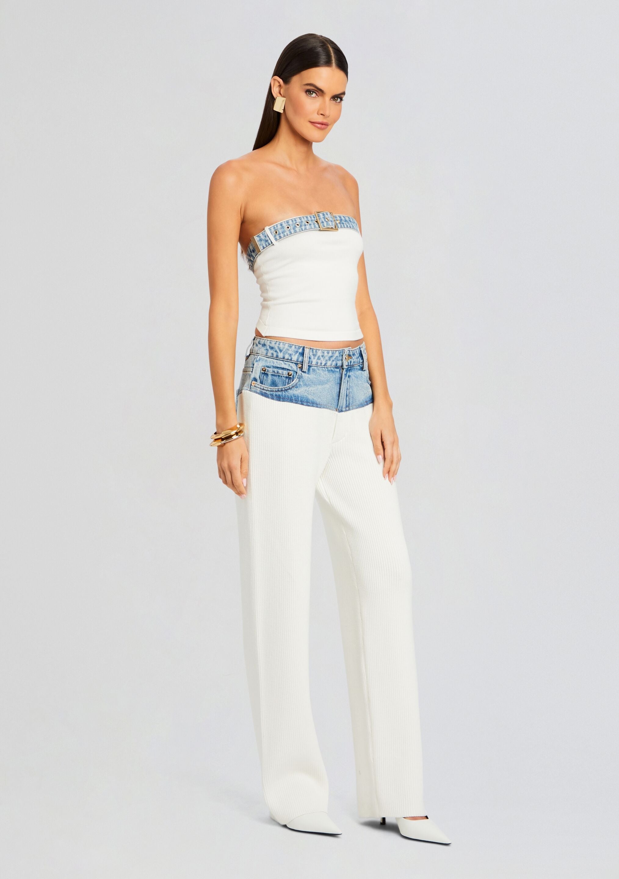 CHANI KNIT DENIM PANT - 3