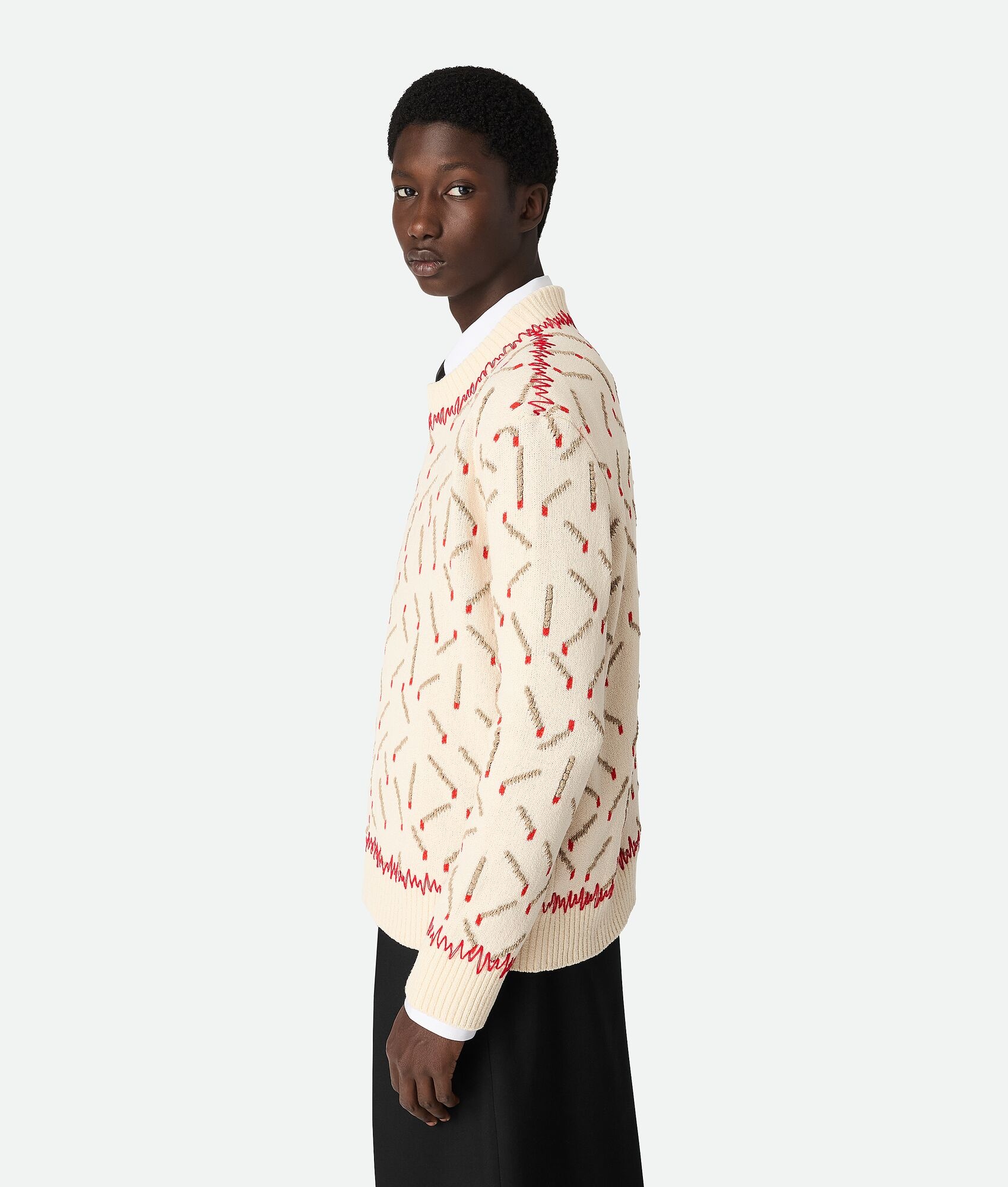 Cotton Jacquard Matches Jumper - 2