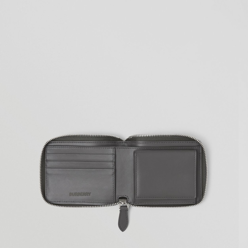 Horseferry Print Leather Ziparound Wallet Lanyard 5