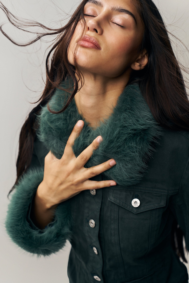GUIZIO ARES FAUX FUR JACKET outlook