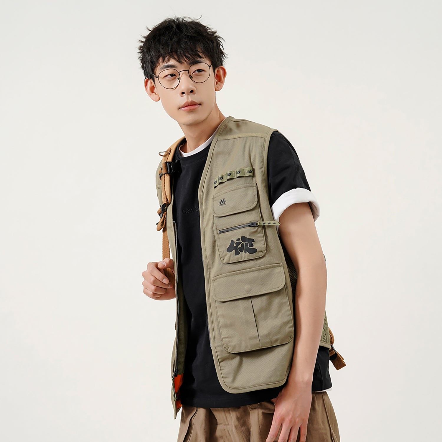 New Balance x Salehe Bembury Yurt Utility Vest 'Khaki' MV11563-CGN - 4