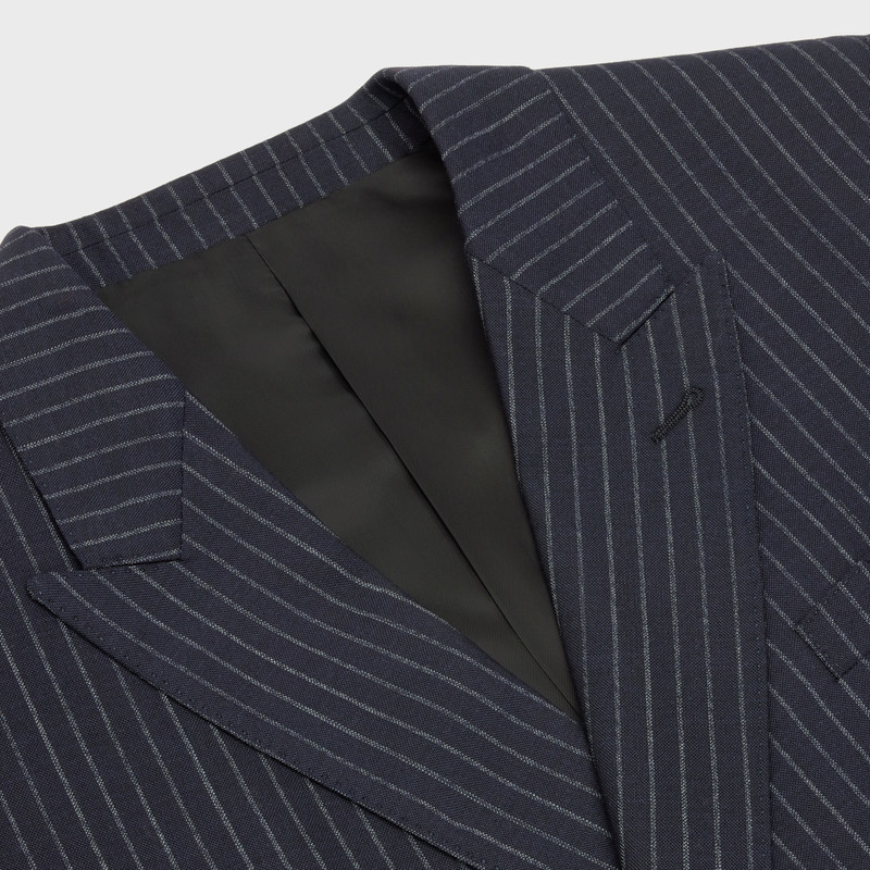 RECTANGLE JACKET IN STRIPED WOOL FABRIC 3