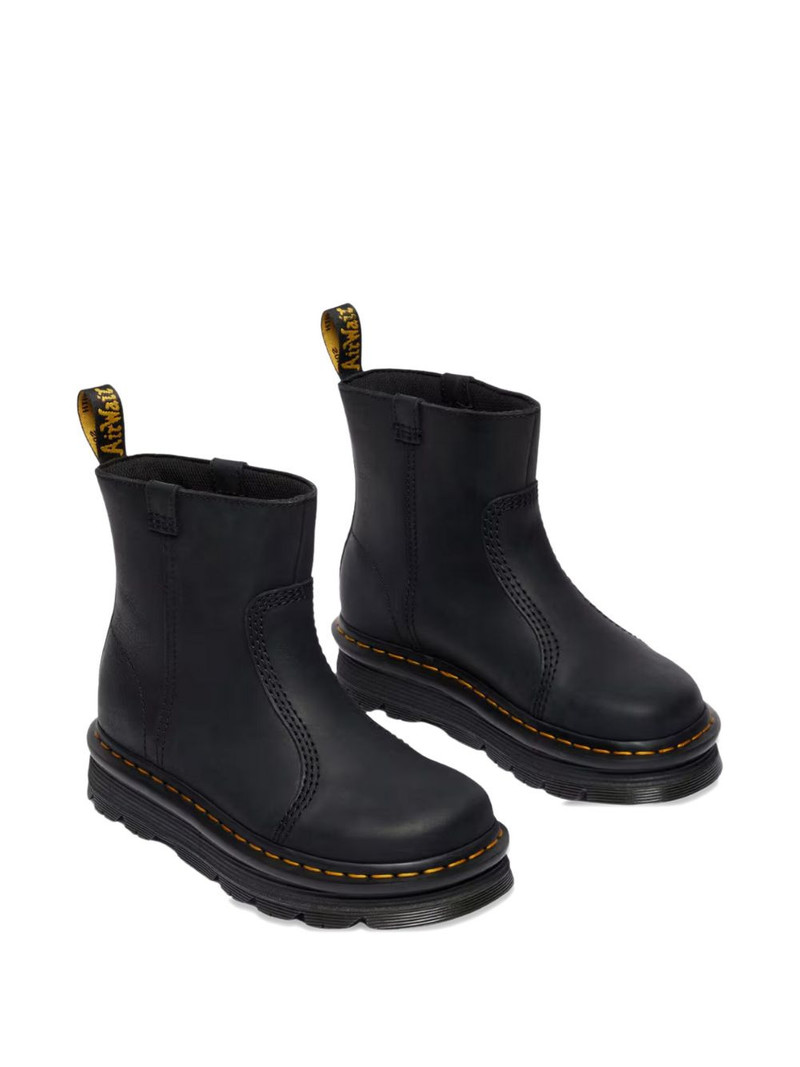 Dr. Martens Zebzag Rigger slip-on leather boots outlook