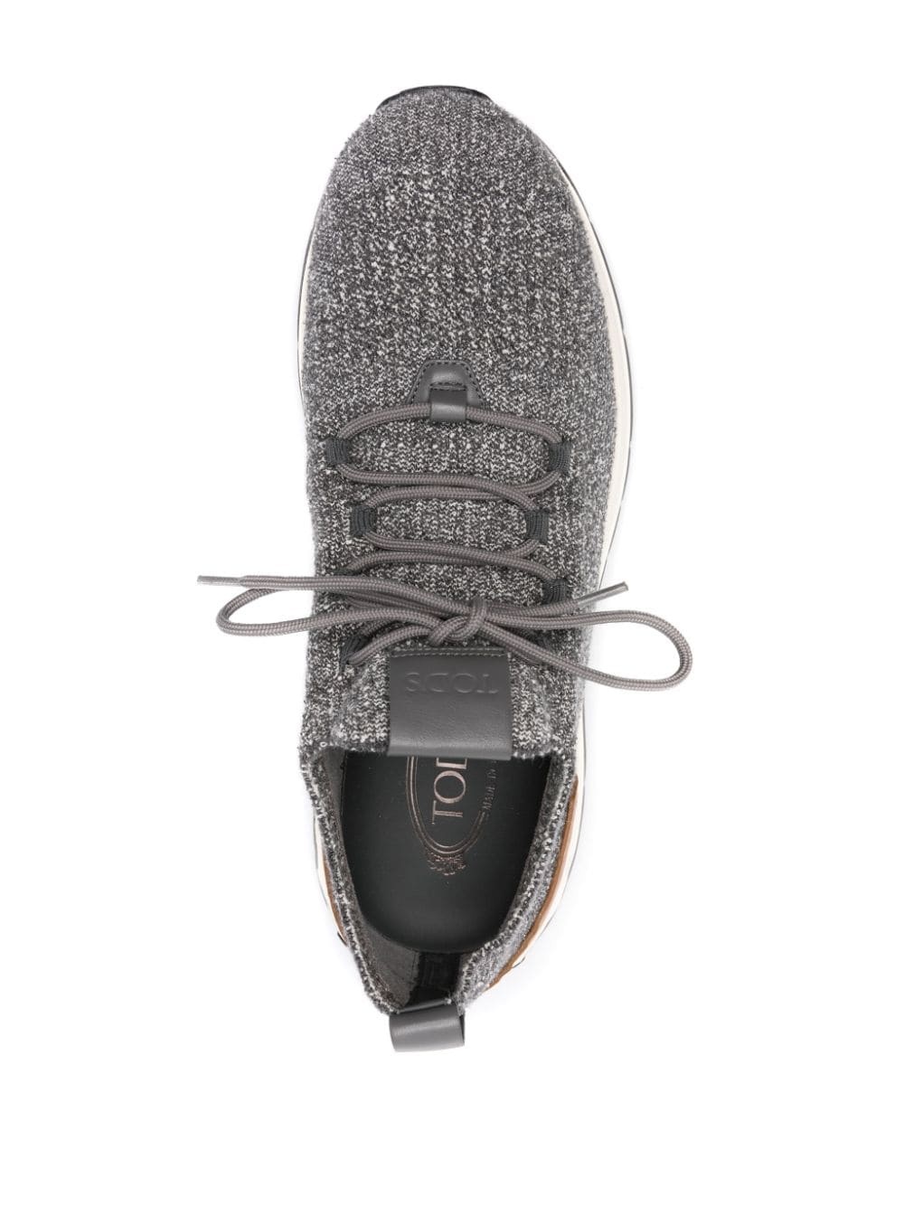 knitted-upper sneakers - 4