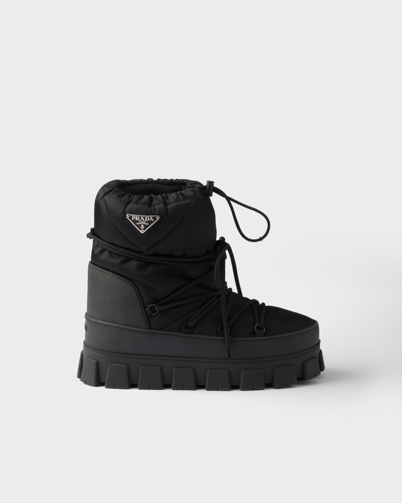 Prada Re-Nylon gabardine après ski booties outlook