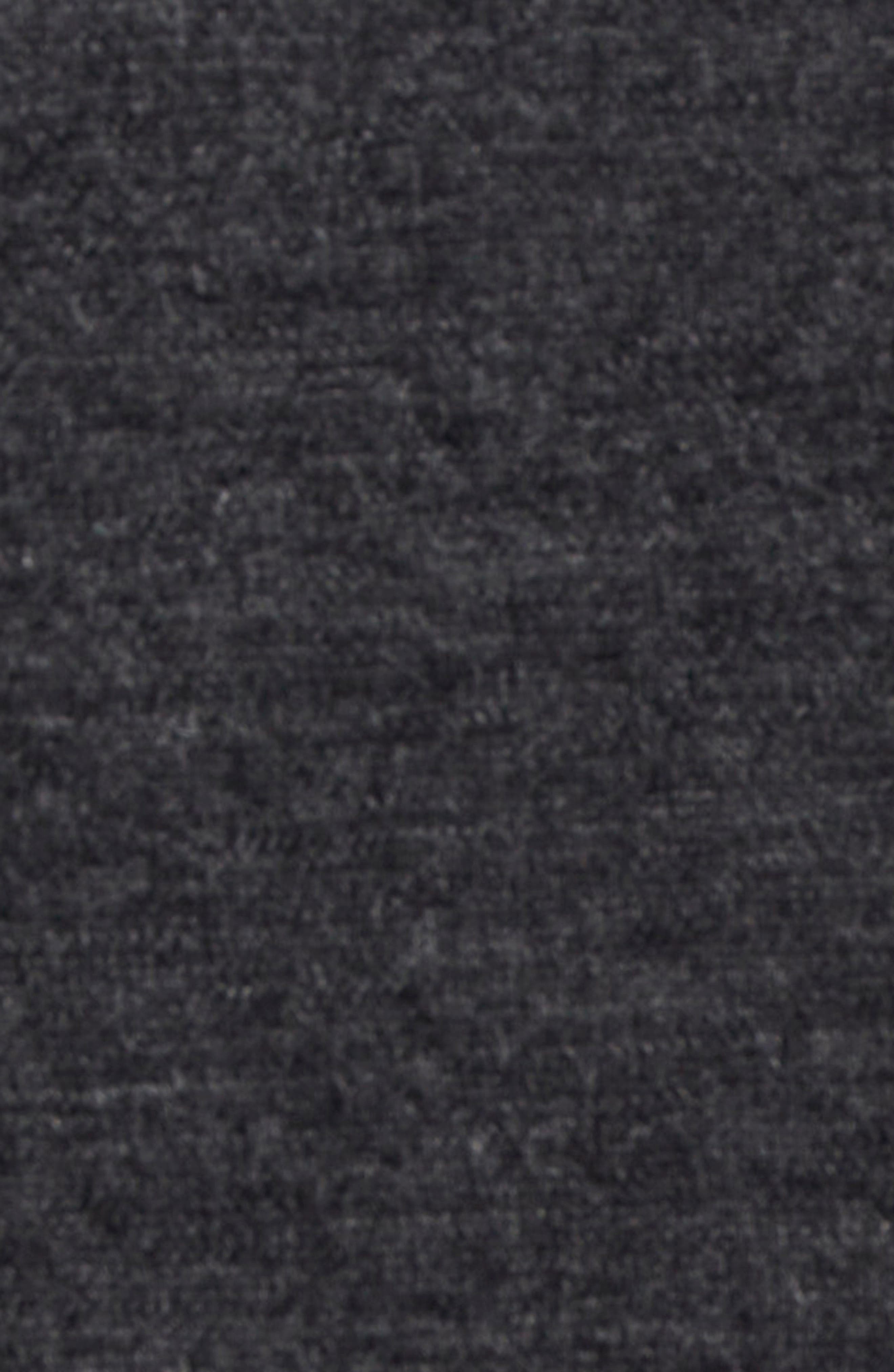 MM6 Maison Margiela Distressed Numeric Motif Virgin Wool Sweater in Dark Grey Melange at Nordstrom - 7