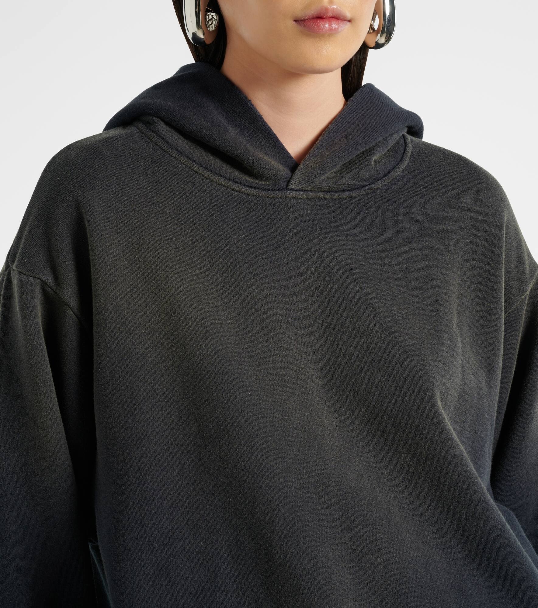 Distressed cotton-blend jersey hoodie - 4