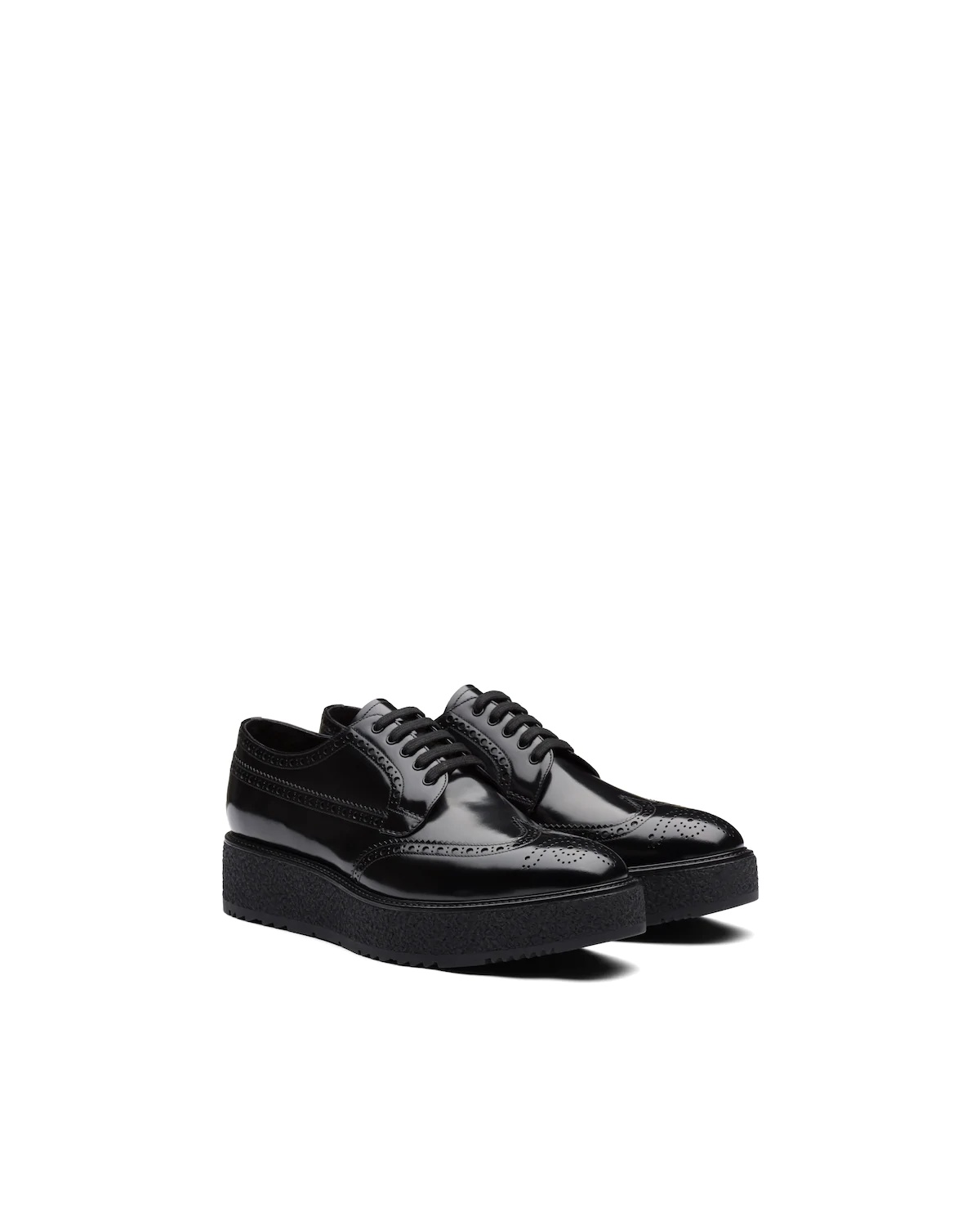 Brushed leather derby shoes - 2