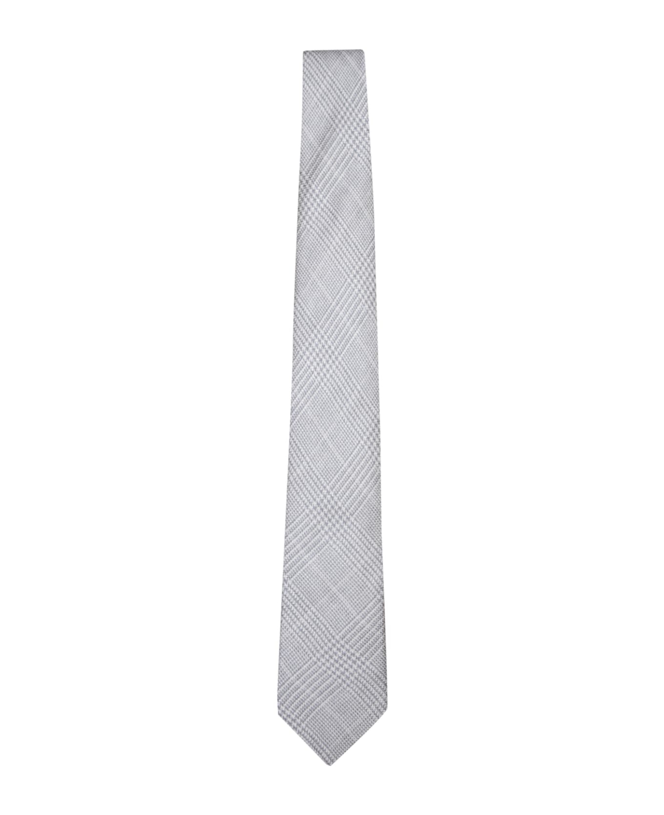 Prince Of Wales Red/white Tie - 1