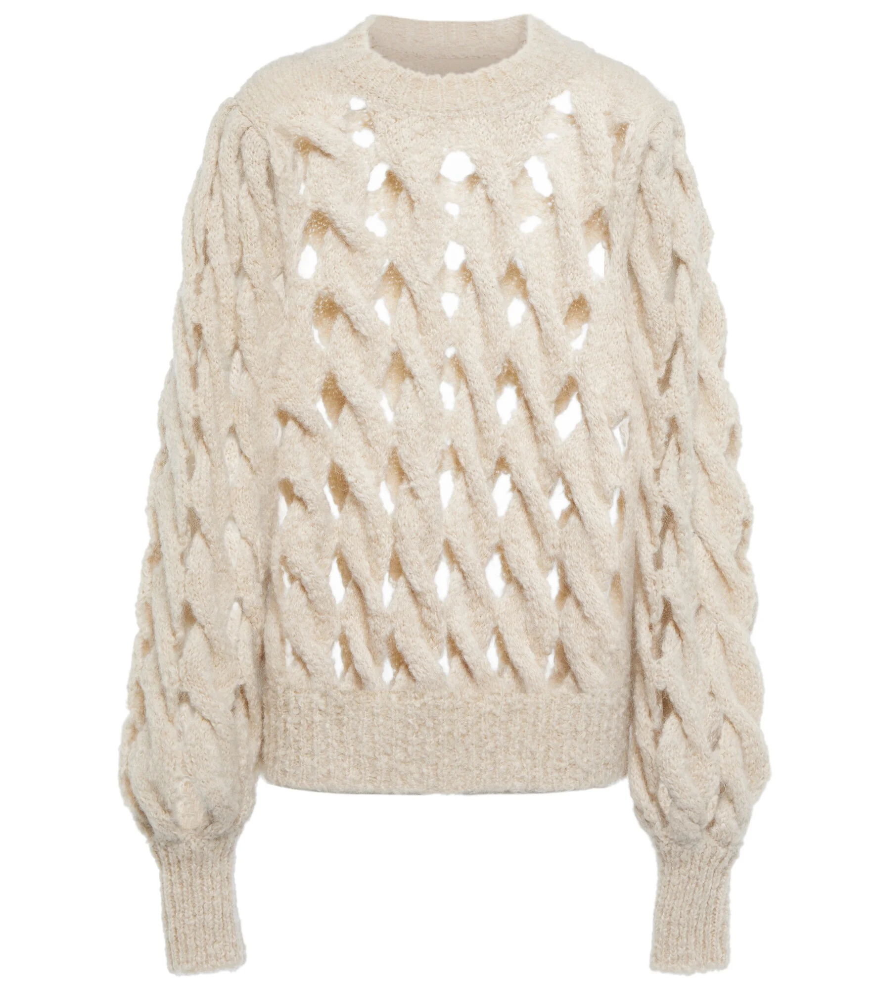 Eggie open-knit mohair wool-blend sweater - 1