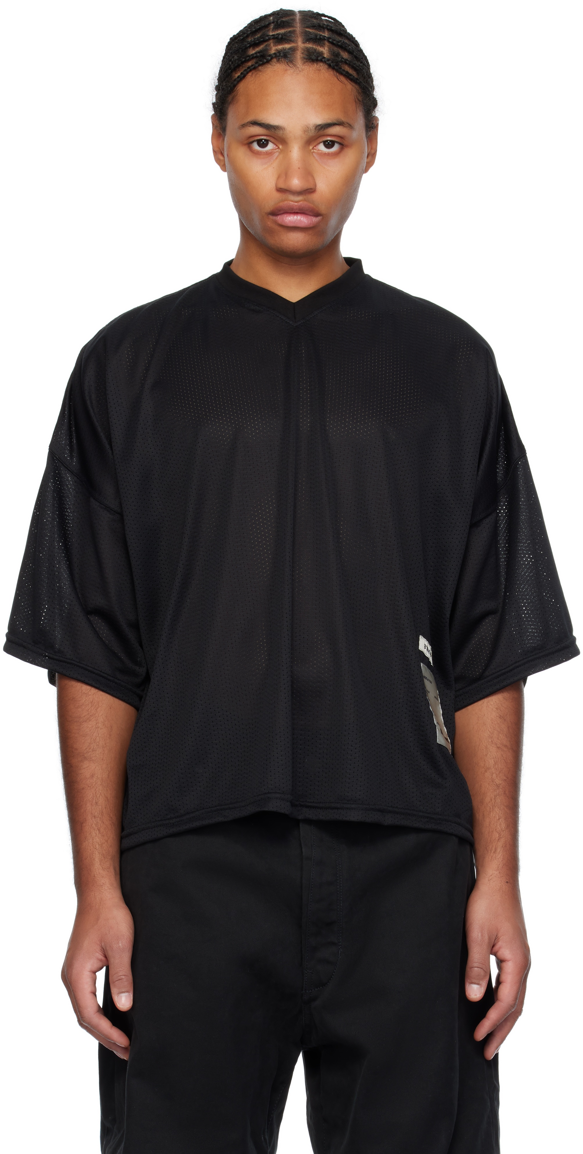 【関税込み】B1ARCHIVE ブラック ジャージ サッカー Tシャツ B1ARCHIVE Black Football Jersey T-shirt | REVERSIBLE