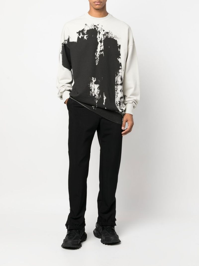 spray-paint cotton sweatshirt - 2