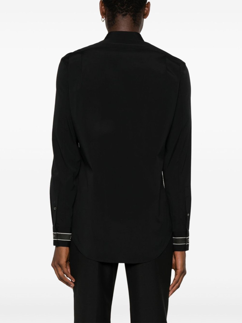 logo-strap poplin shirt 4