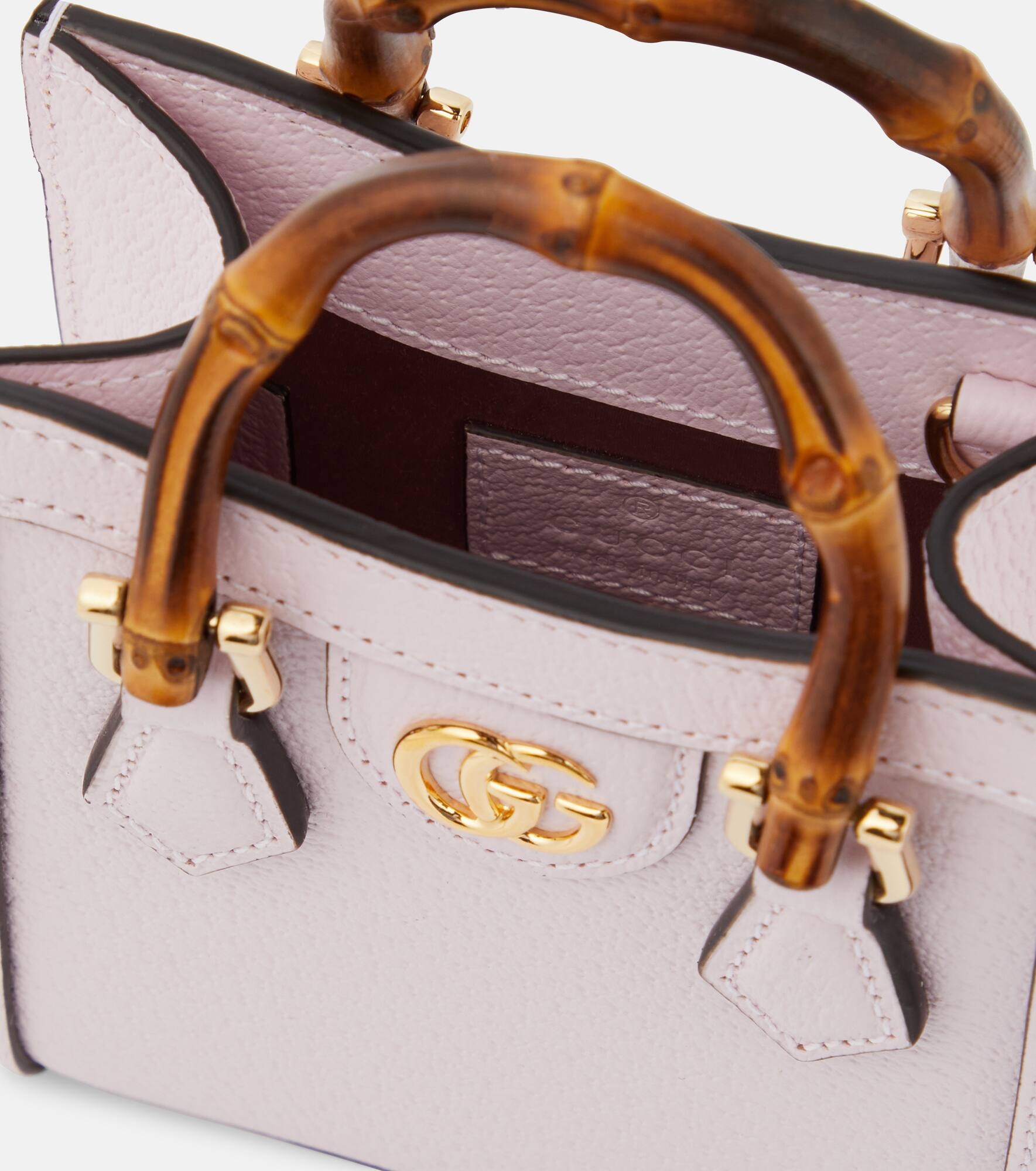 Diana Mini leather tote bag - 3