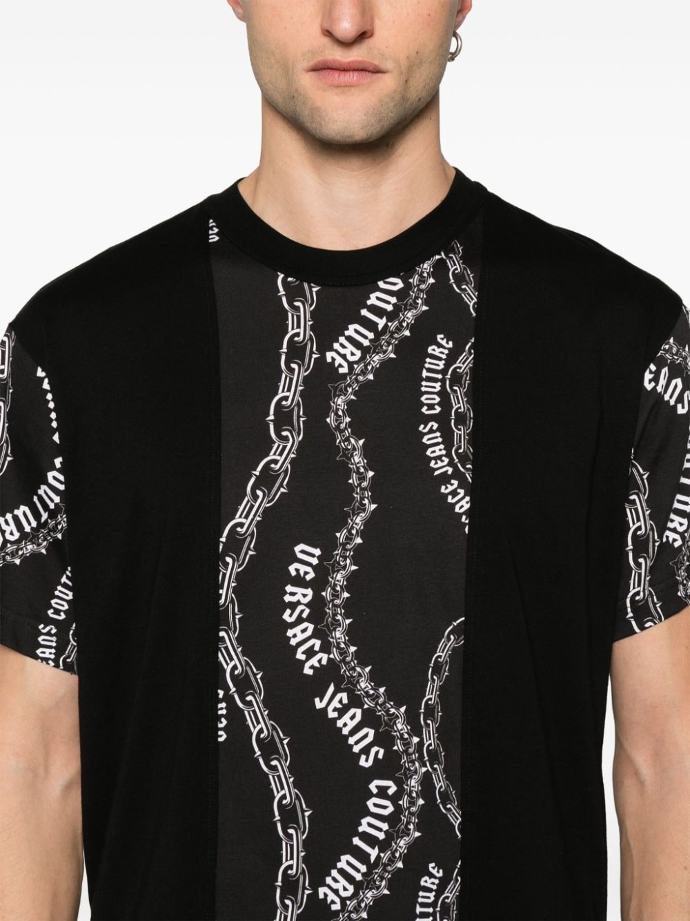 Chain Couture cotton T-shirt - 5