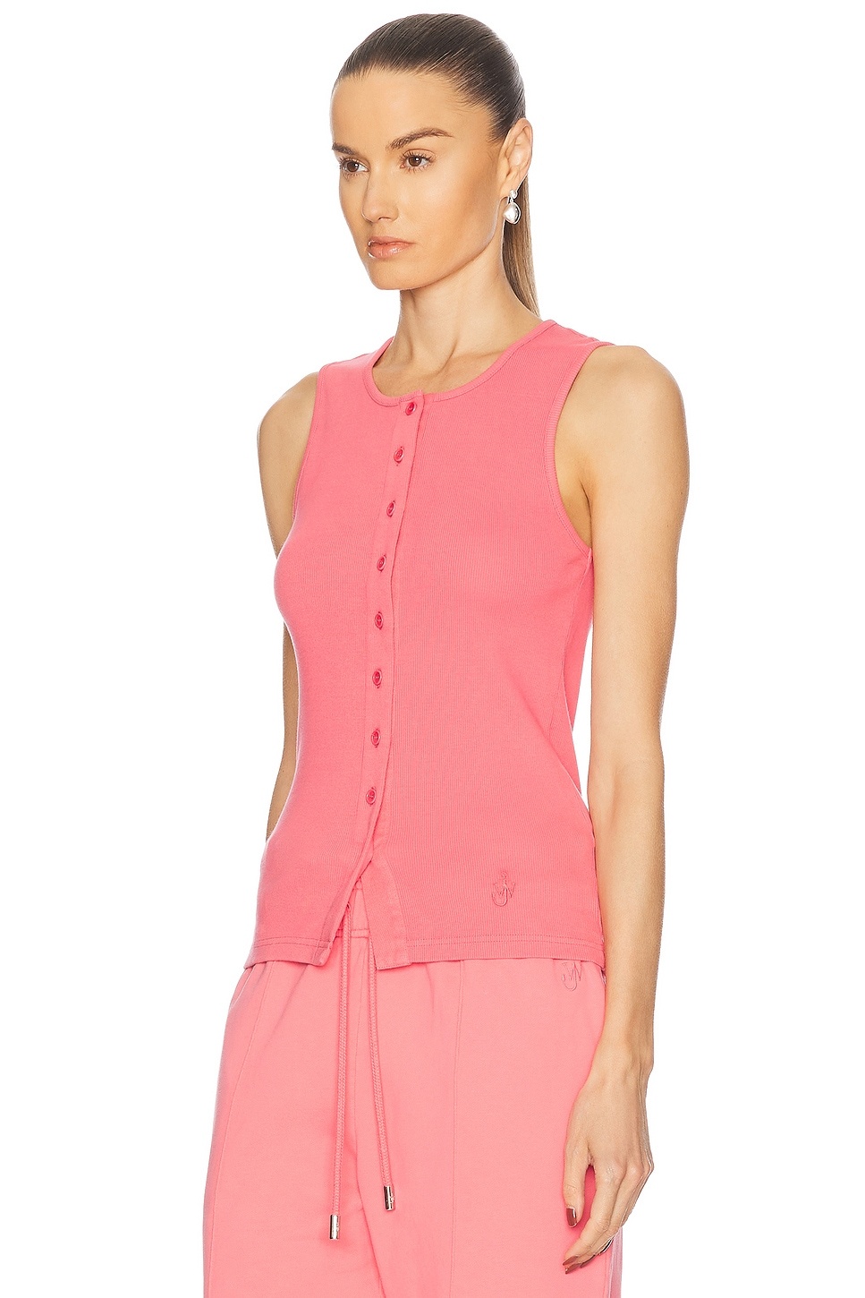 Buttoned Tank Top - 2