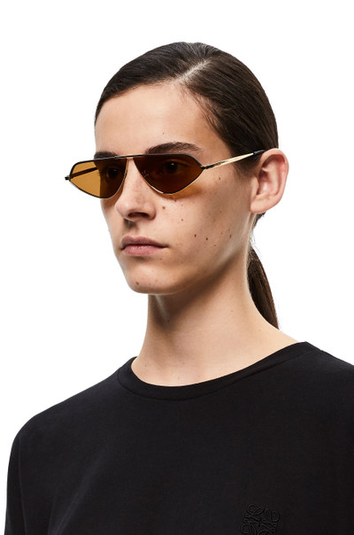 Loewe Leather geometric sunglasses outlook