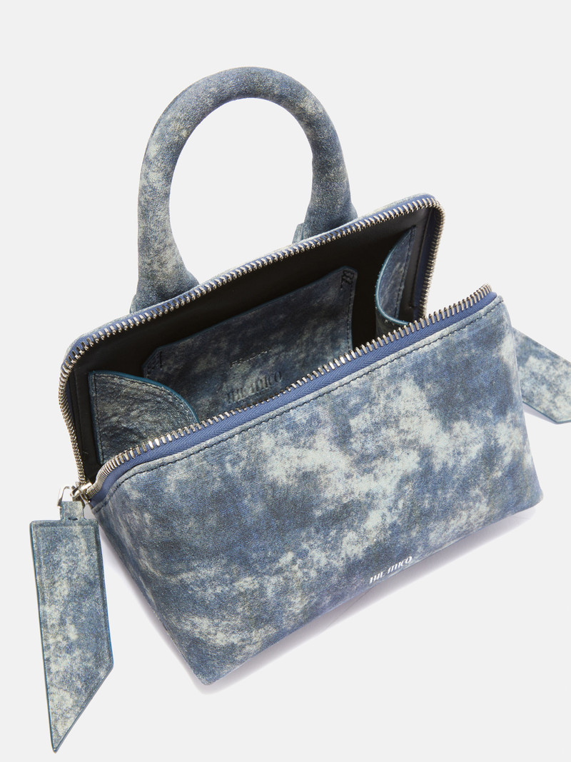 ''FRIDAY'' BLUE DENIM MINI HANDBAG 4