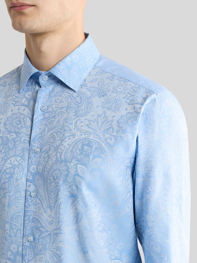 Etro COTTON JACQUARD SHIRT WITH PAISLEY FOLIAGE MOTIF outlook
