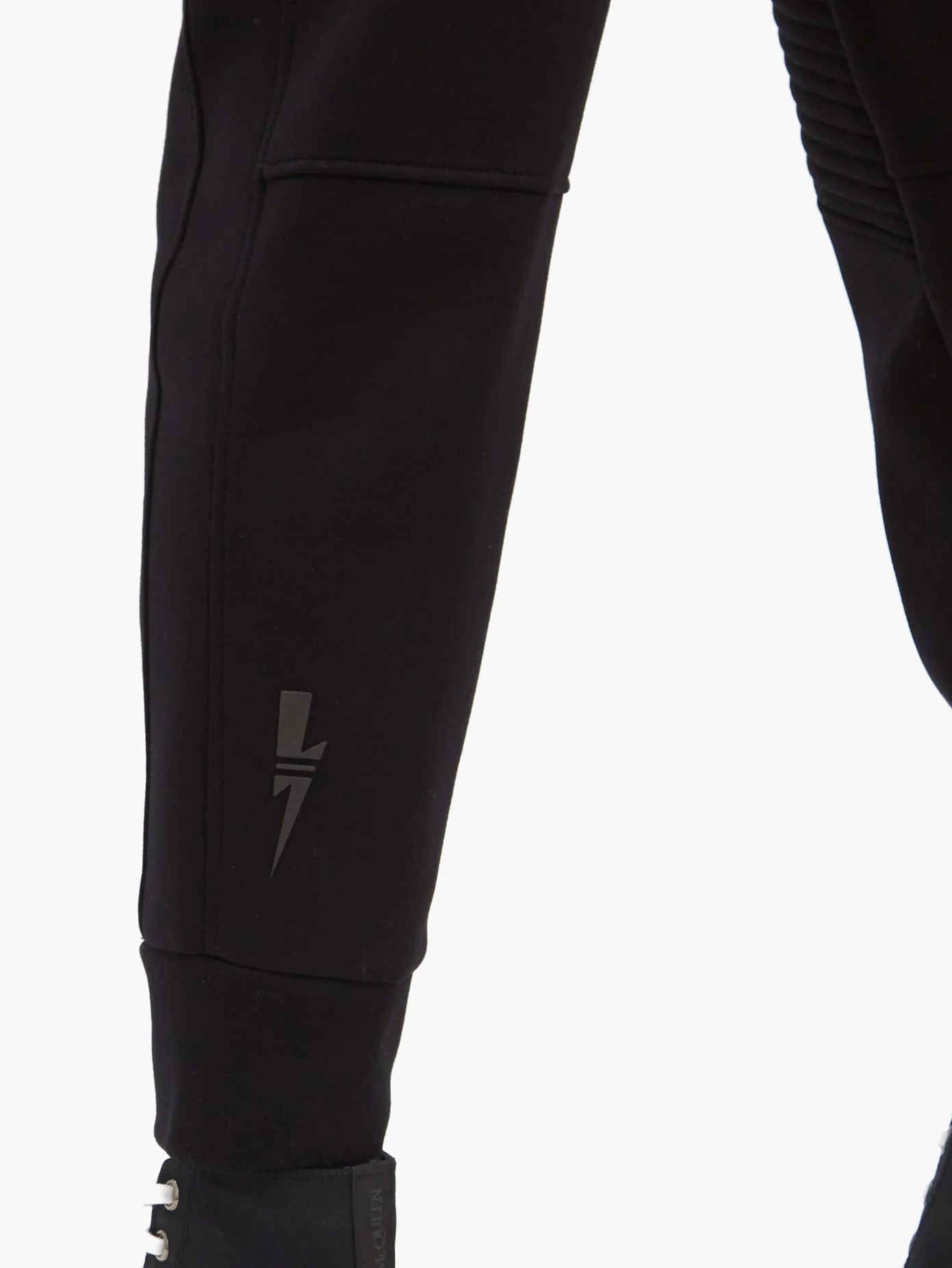 Quilted-panel jersey track pants - 4