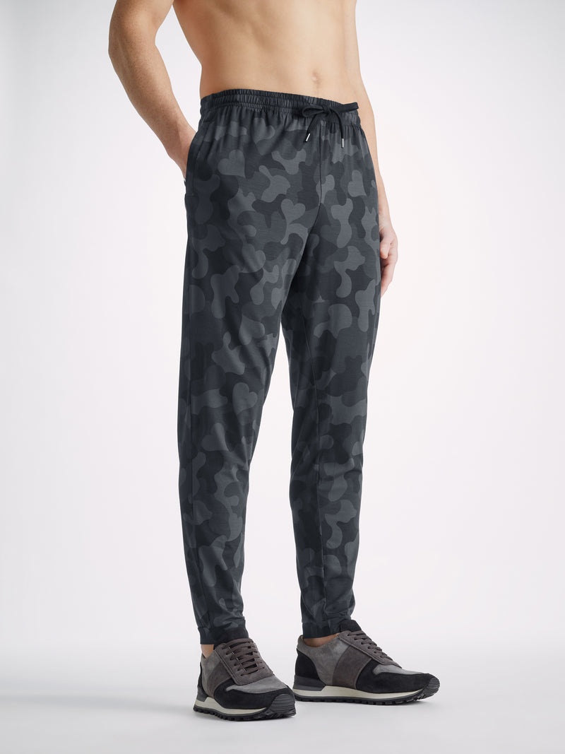 Men's Track Pants London 11 Micro Modal Black - 2