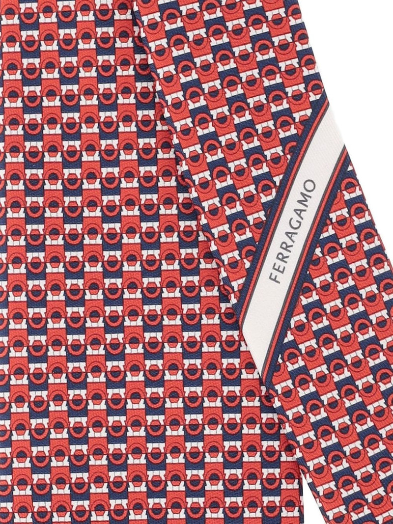 FERRAGAMO geometric diagonal stripe tie outlook