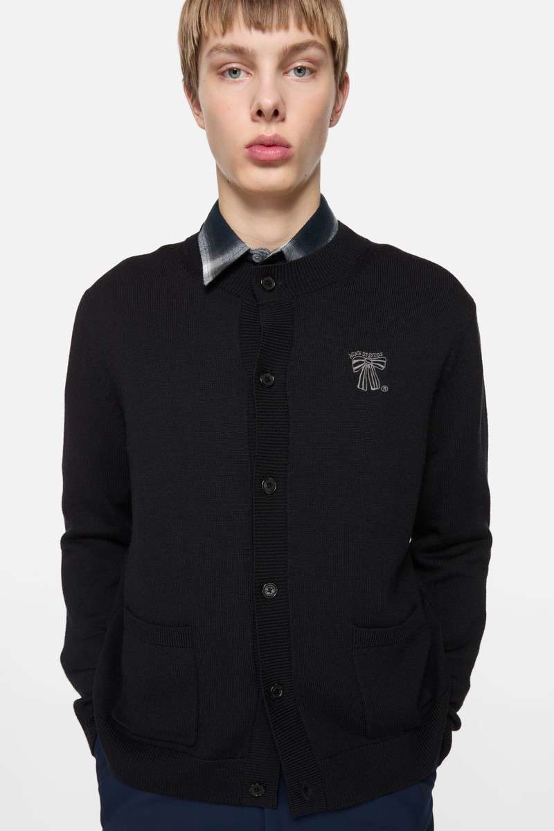 Crewneck cardigan - Black 4