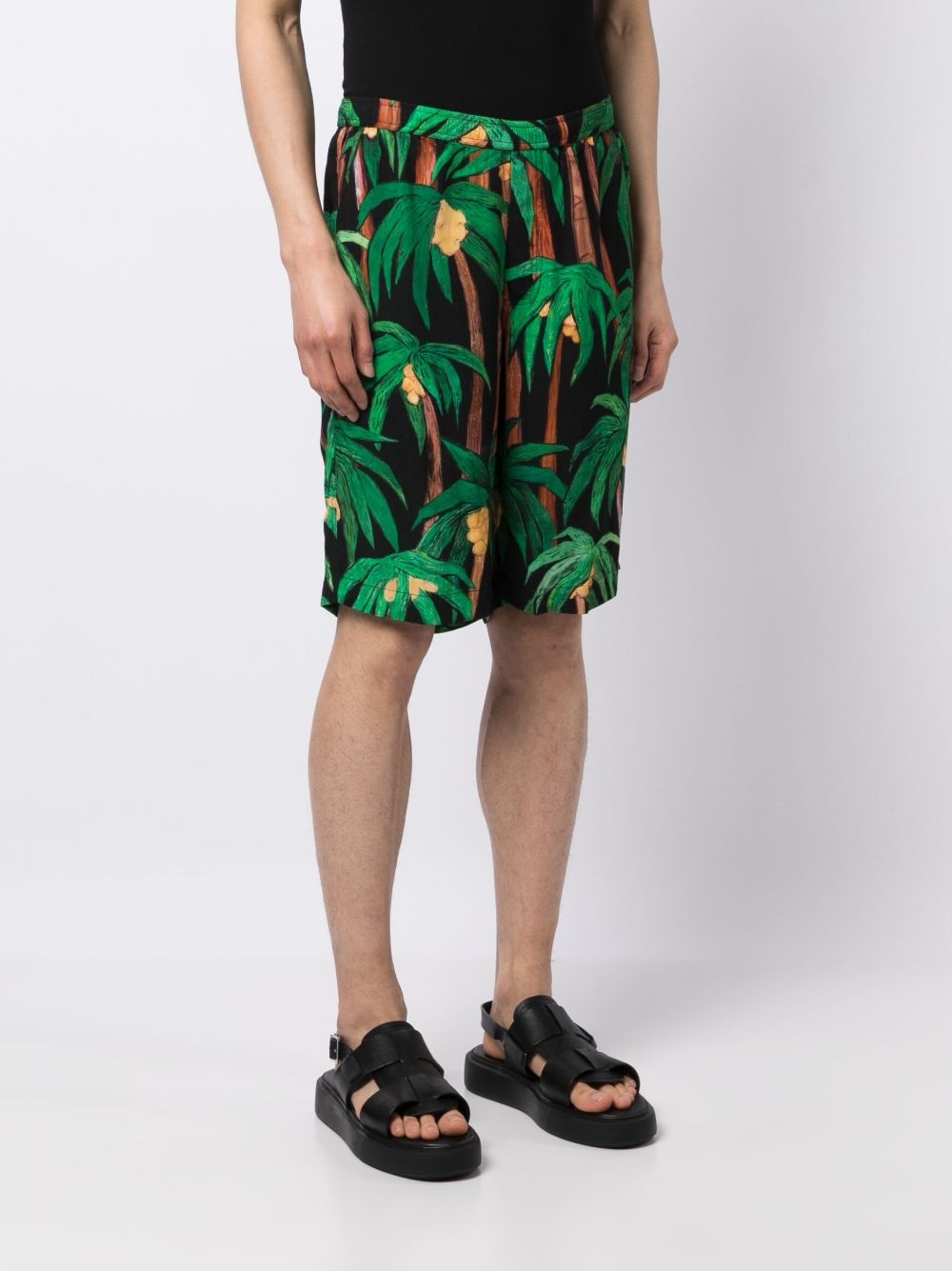 palm tree-print bermuda shorts - 3