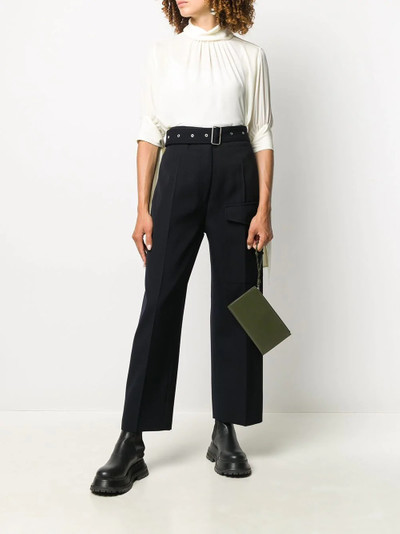 JW Anderson mock neck silk blouse outlook